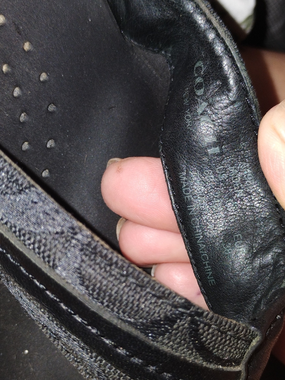 Coach Black Women's Thong Sandals with Silver Accent - Picture 5 of 5